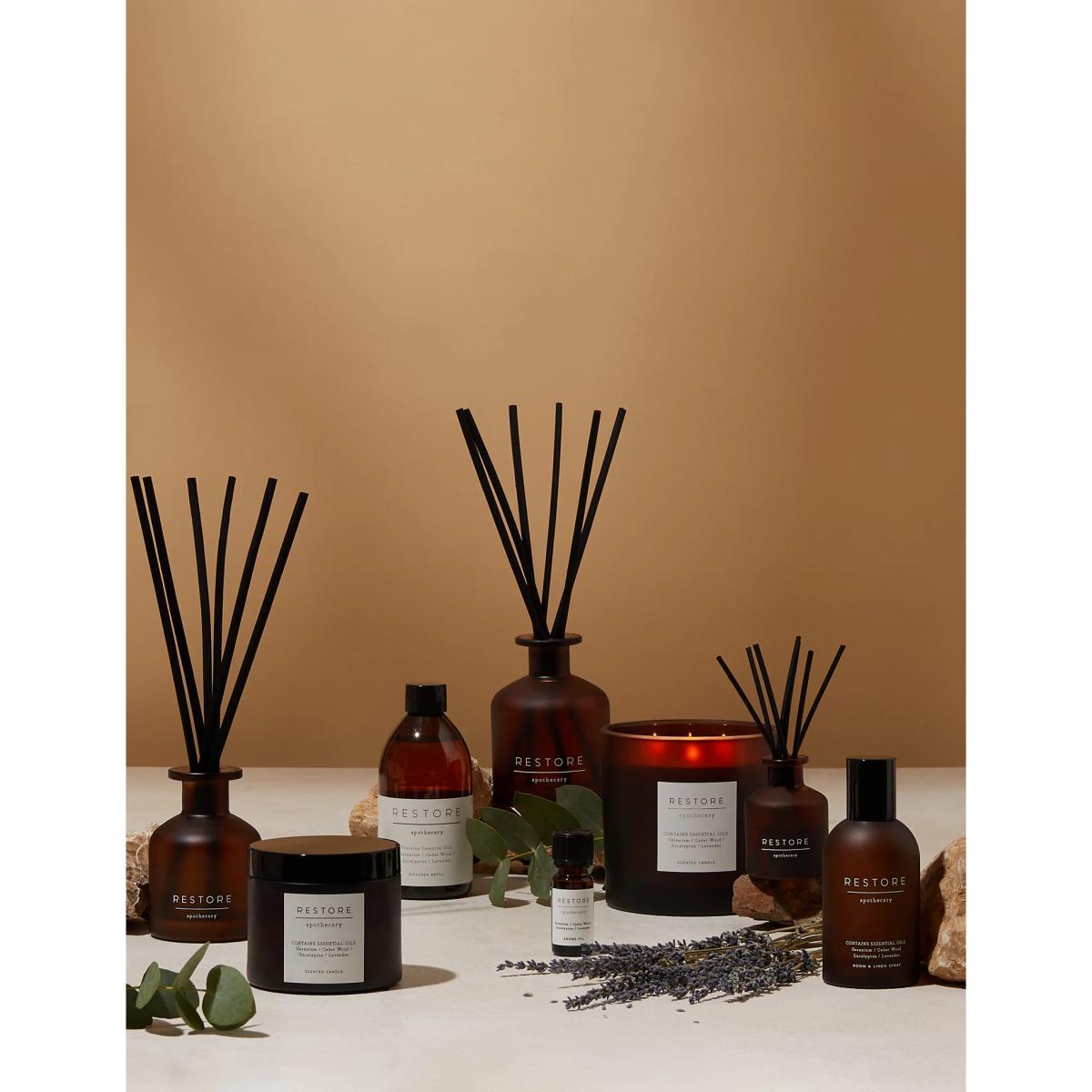 M&S Apothecary Restore 3 Wick Candle - Amber, Amber – image 5