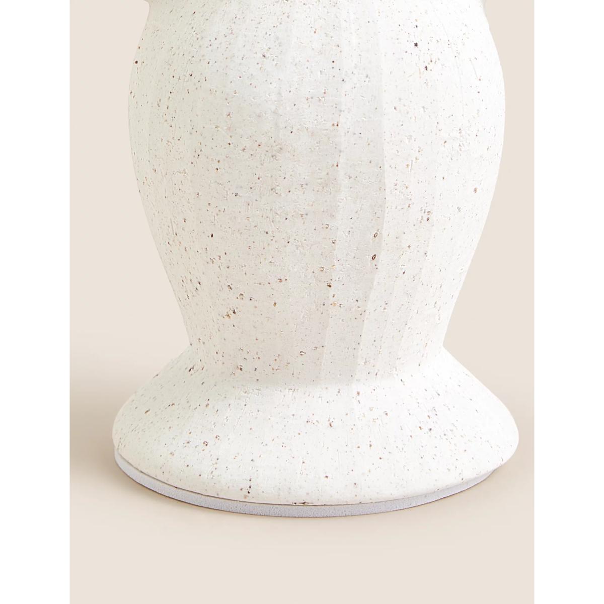 M&S Ceramic Shaped Dinner Candle Holder - White, White – image 4