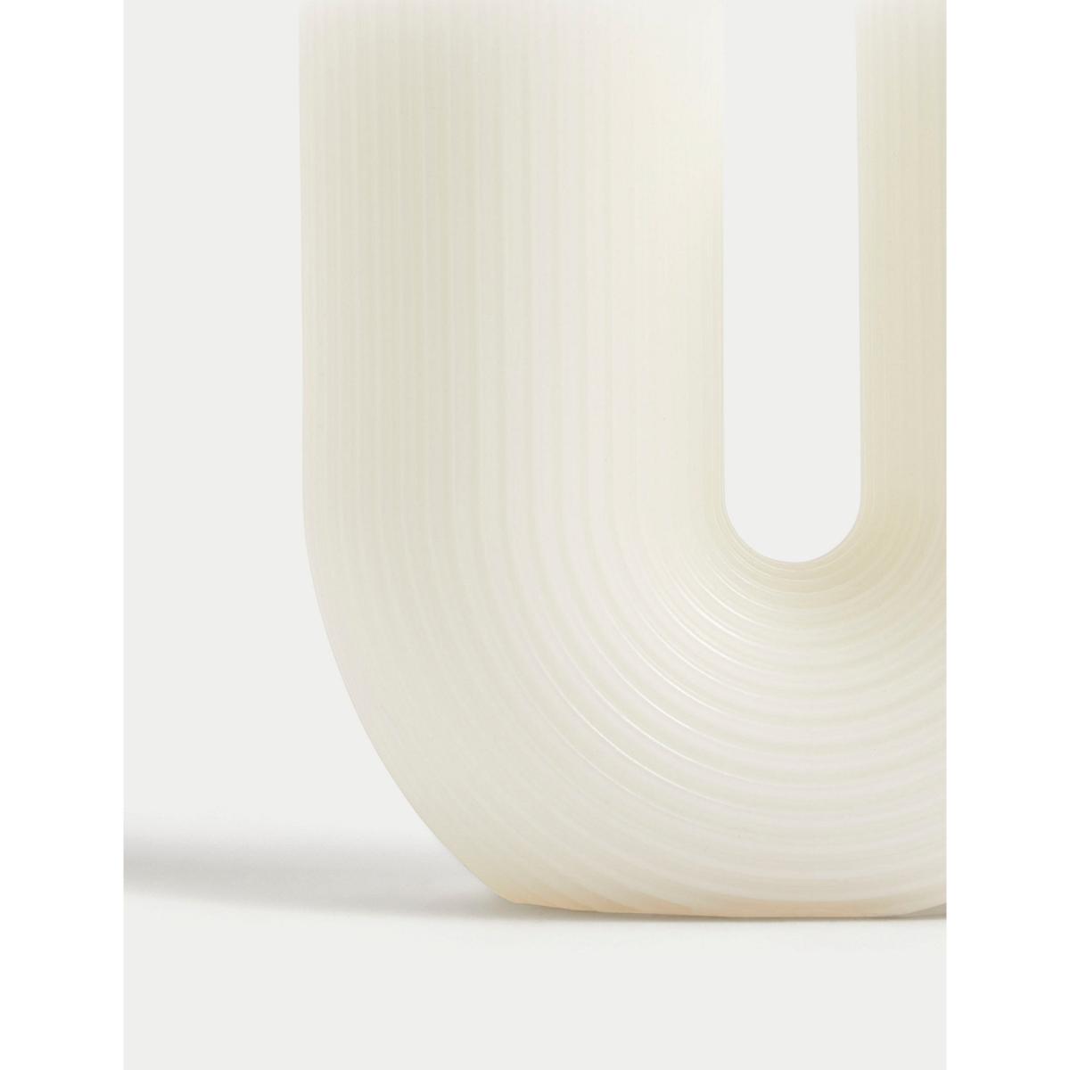 M&S U-Shape Candle - Cream, Cream – image 3