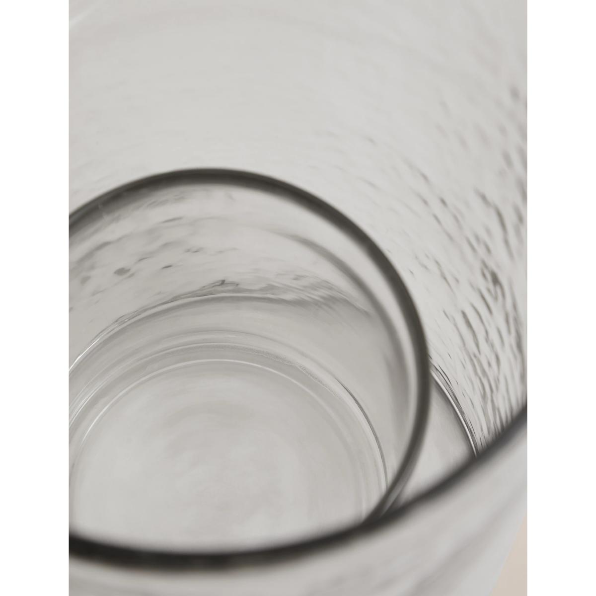 M&S Mottled Glass Hurricane Candle Holder - Clear, Clear – image 4