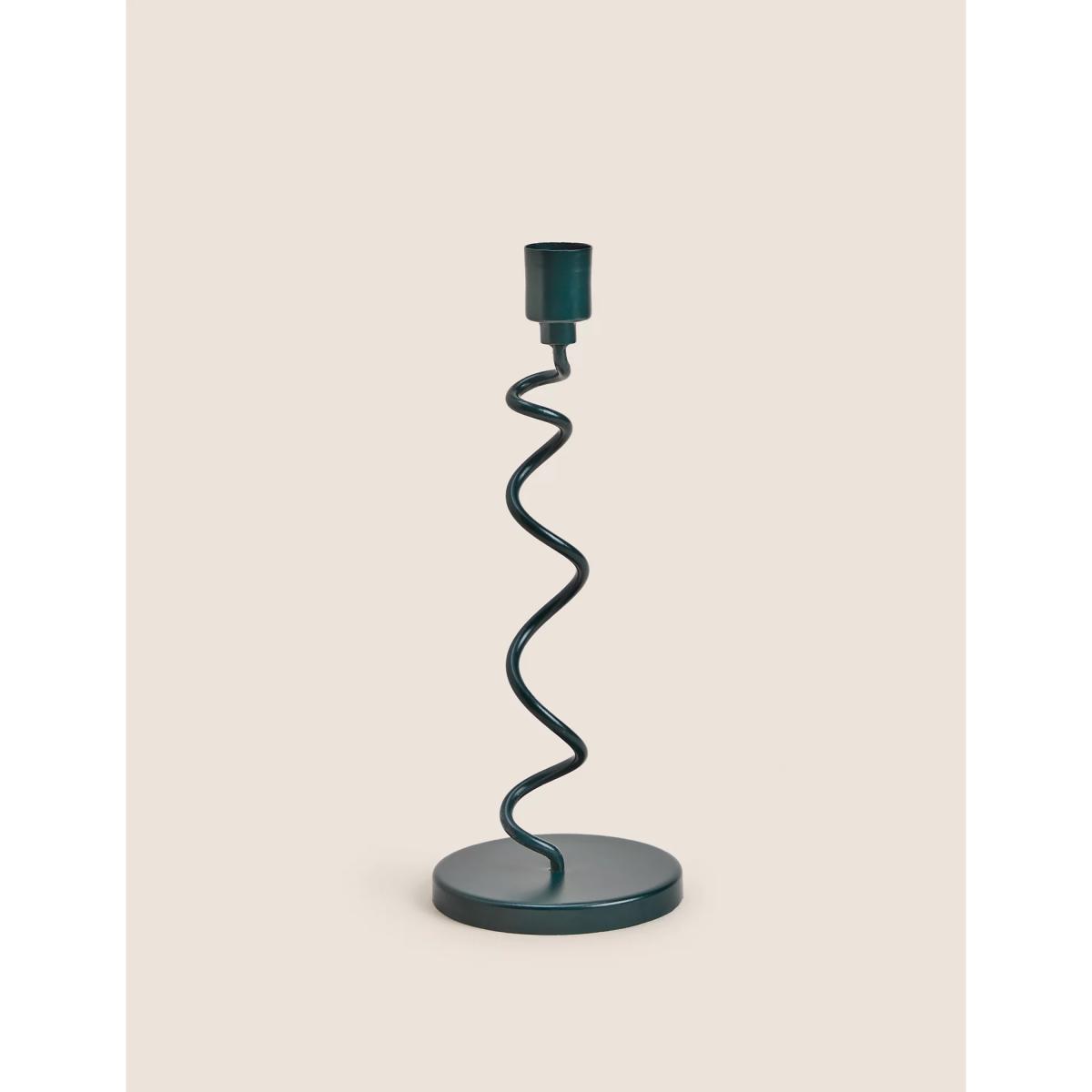M&S Medium Twirly Candle Holder - Forest Green, Forest Green – image 4