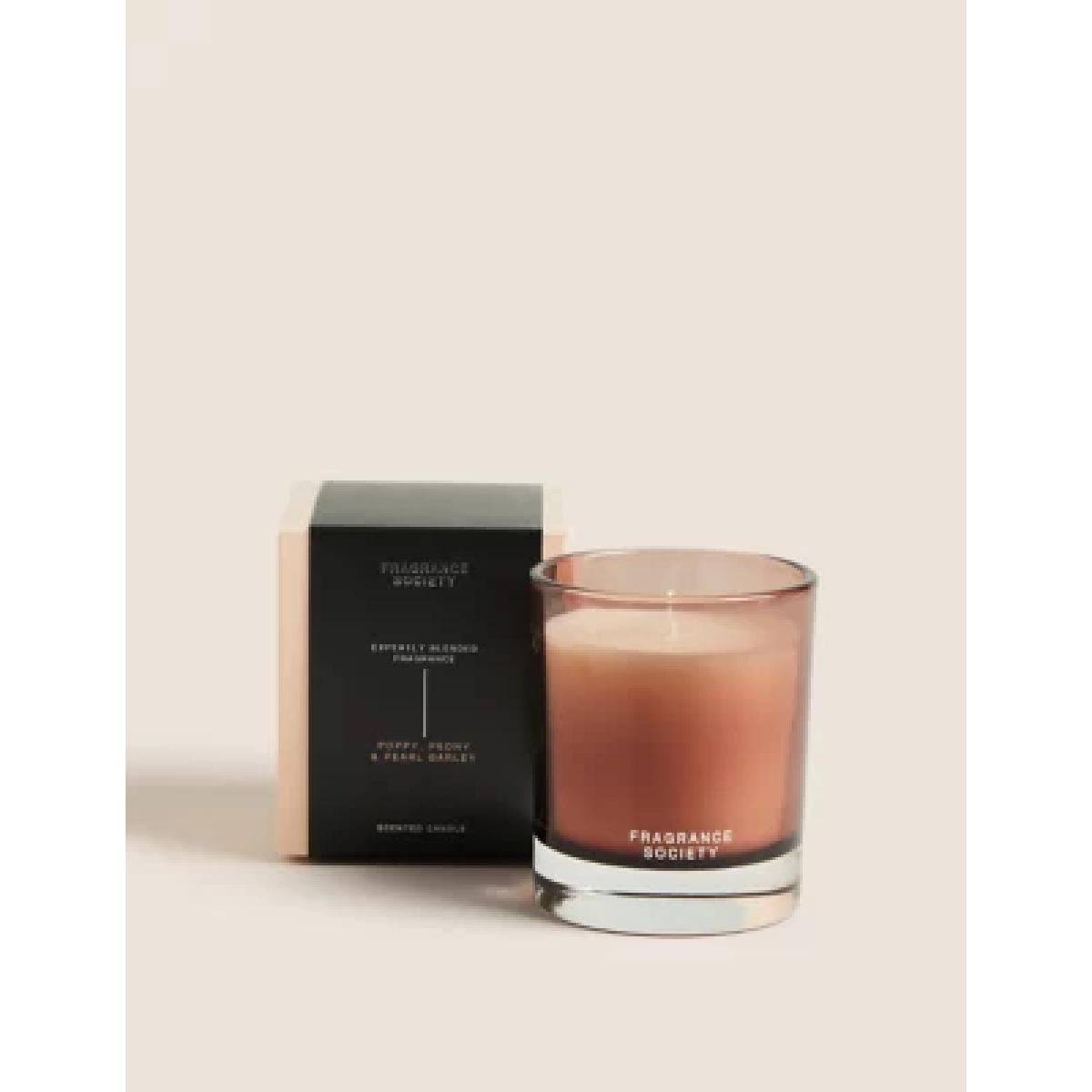 M&S Poppy, Peony & Pearl Barley Candle - Beige Mix, Beige Mix