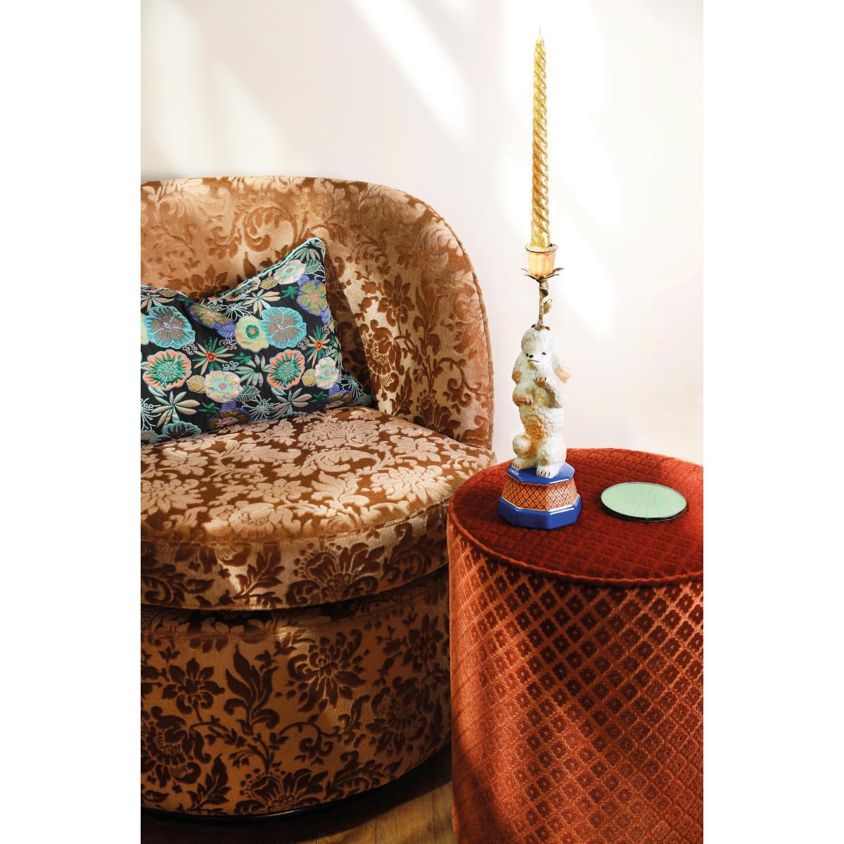 Caniche Candle stick - / Porcelain & brass H 31.5 cm by & klevering Multicoloured – image 3