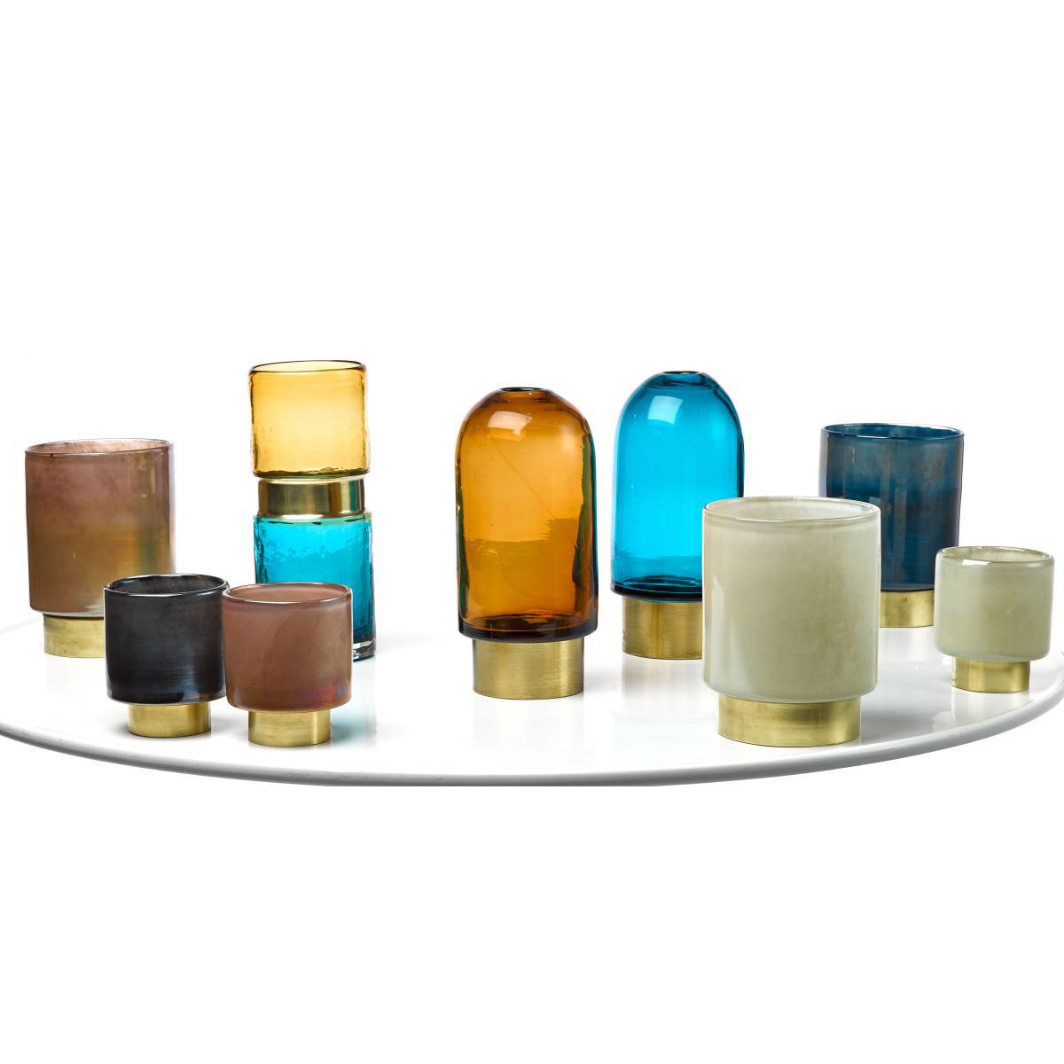Belt Small Candle holder - Set of 4 - Glass by Pols Potten Multicoloured – image 7
