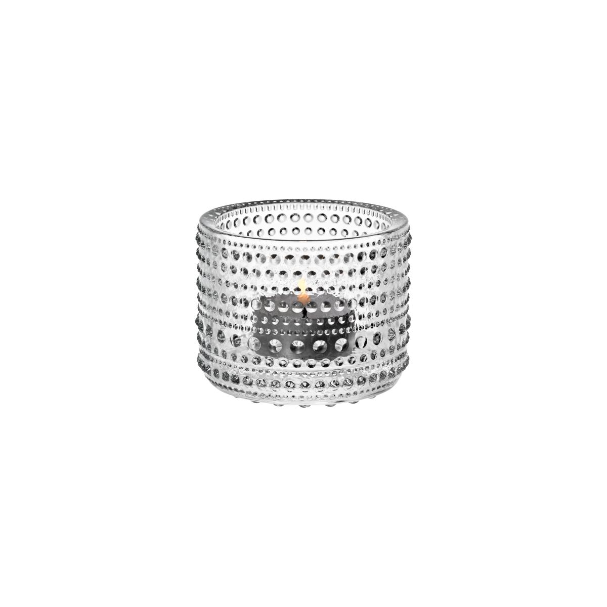 Candle holder Kastehelmi glass / Ø 7.6 x H 6.4 cm - Oiva Toikka, 1964 - Iittala – image 3