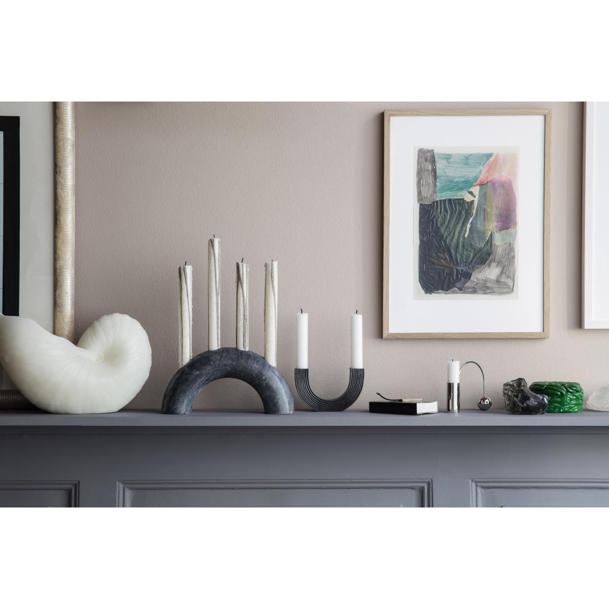 Bow Candelabra - / Marble by Ferm Living Black – image 4