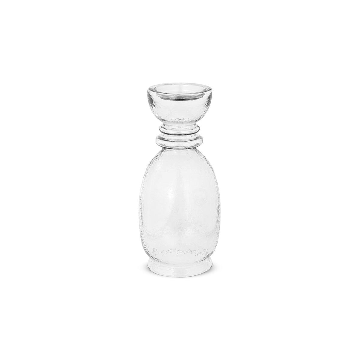 Nkuku Hapua Glass Candle Holder | Candles Holders & Lanterns | Clear | Small – image 5
