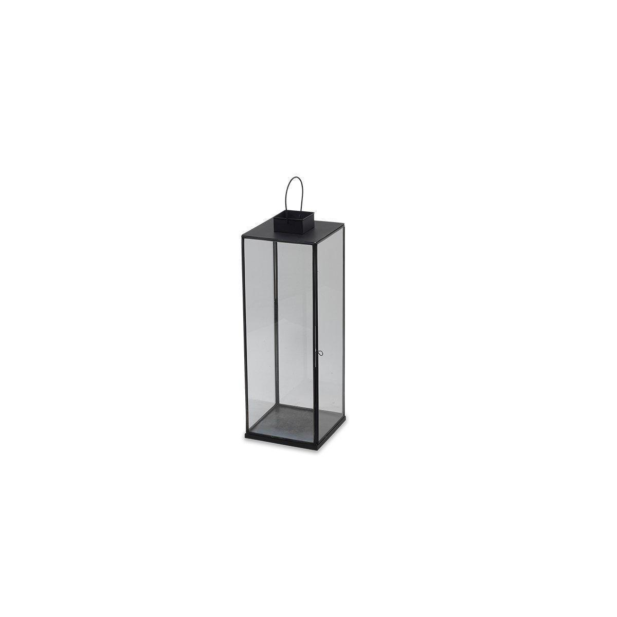 Nkuku Sia Lantern | Lanterns & T-Lights | Black | Small 33.5 x 20 x 20 cm – image 8