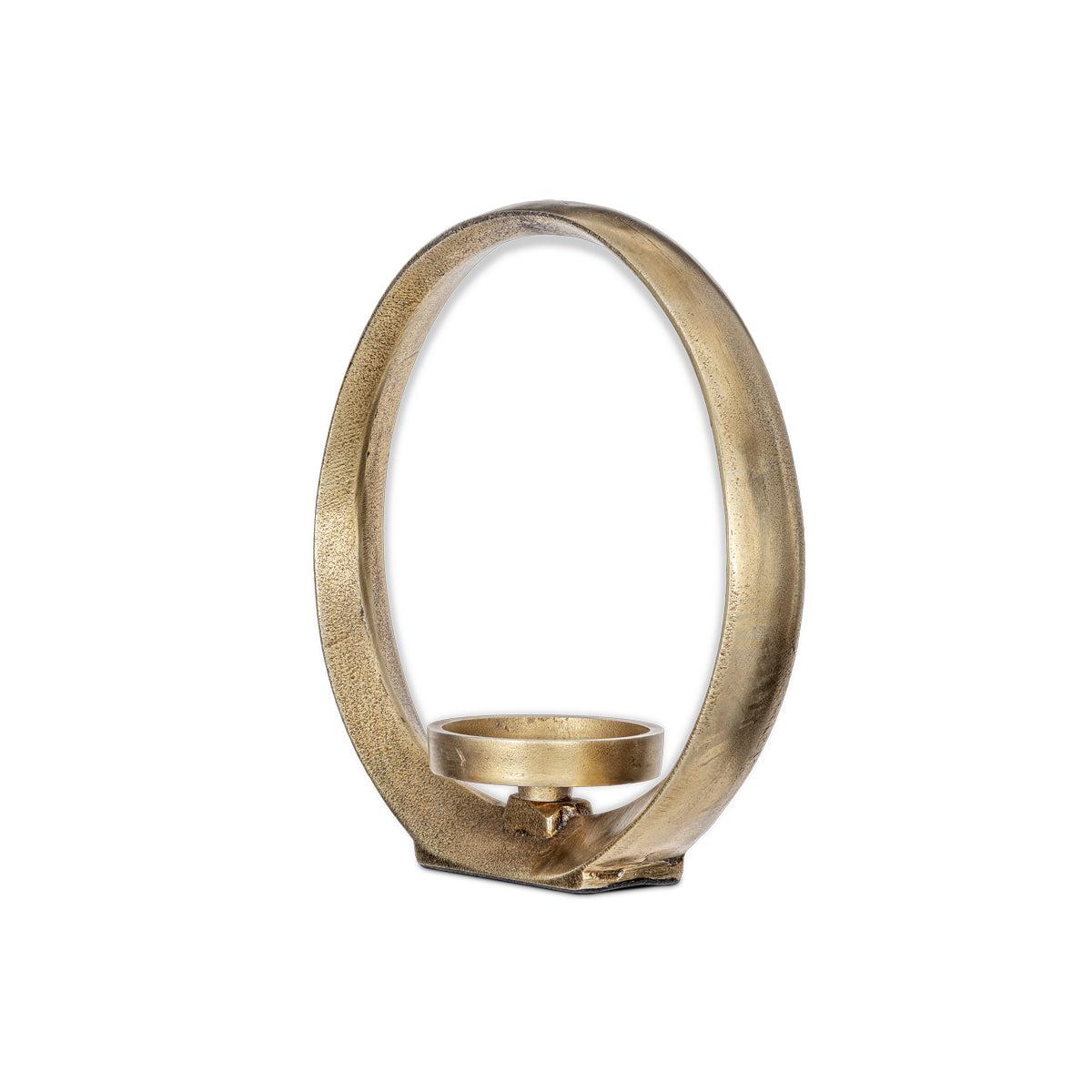 Nkuku Saili Statement Candle Holder | Candles Holders & Lanterns | Antique Brass – image 4