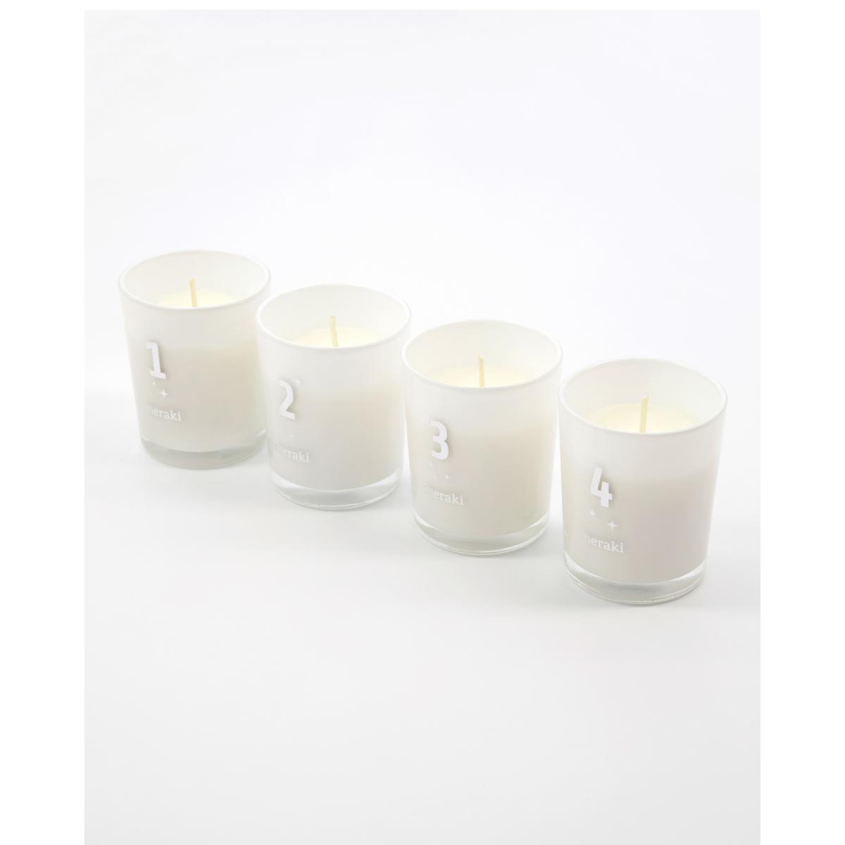 Meraki Meraki scented advent candles 4-pack Frozen meadow – image 3
