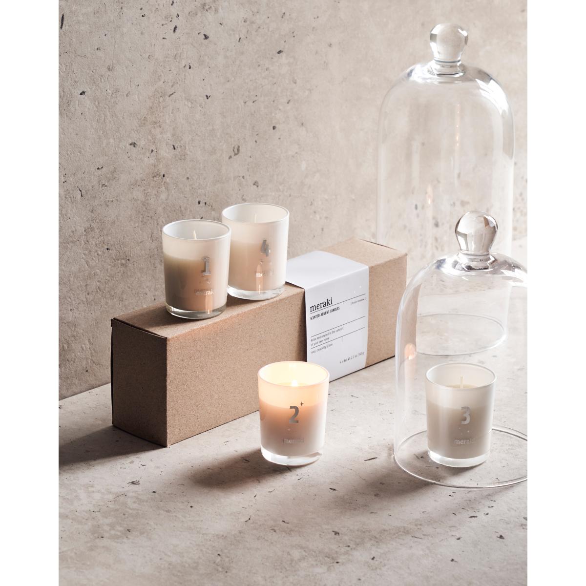 Meraki Meraki scented advent candles 4-pack Frozen meadow – image 4