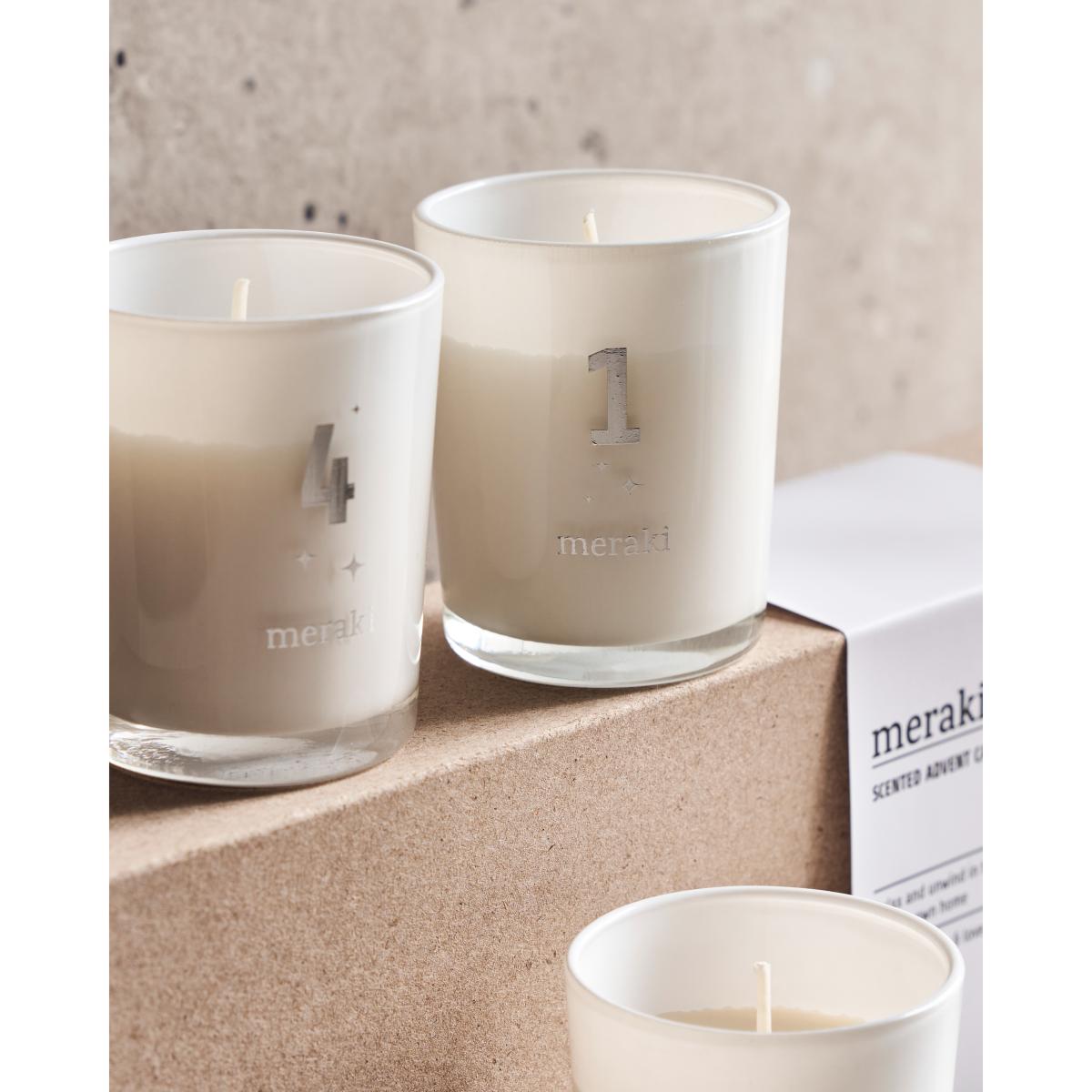 Meraki Meraki scented advent candles 4-pack Frozen meadow – image 5