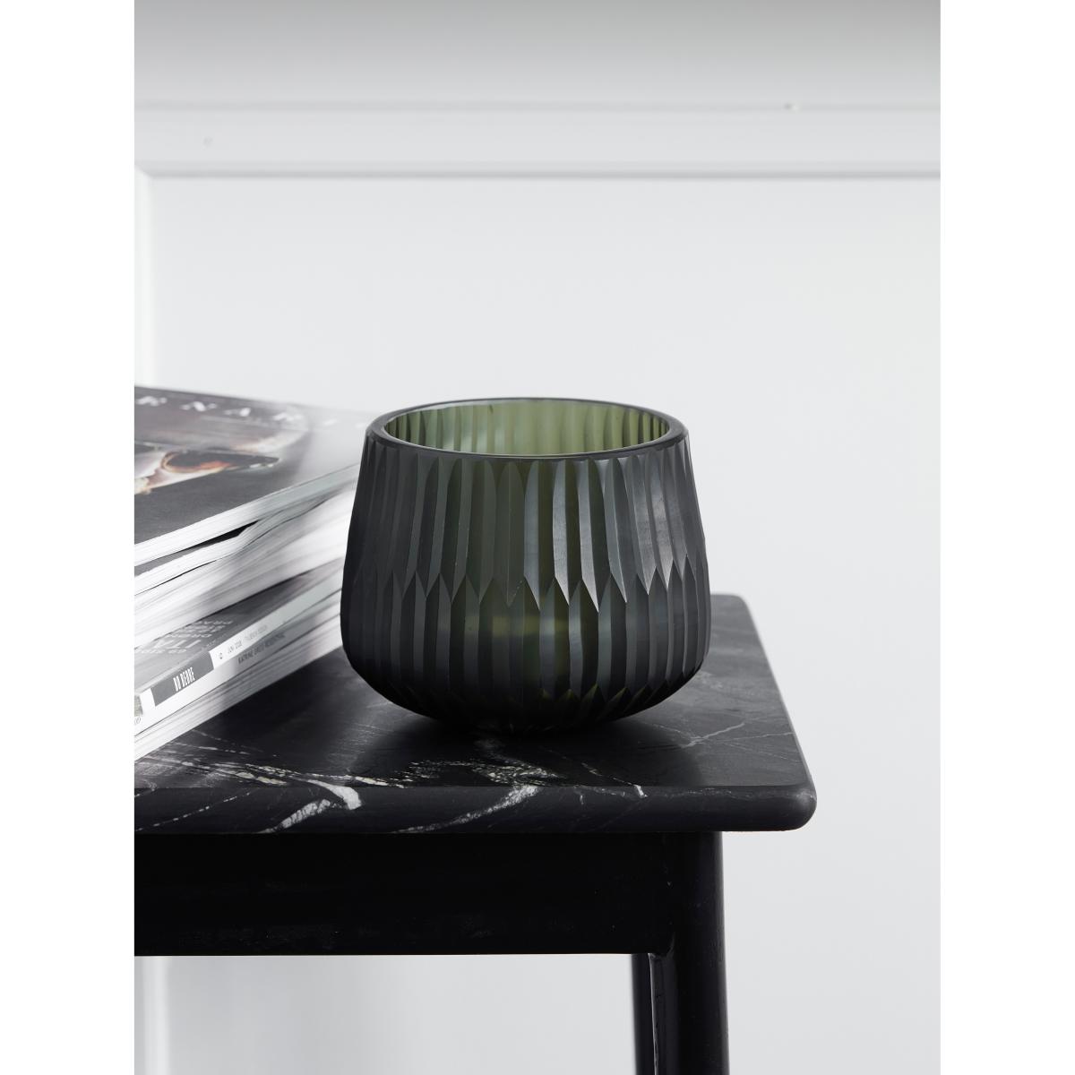 Crown tea light holder Ø14 cm Green – image 2
