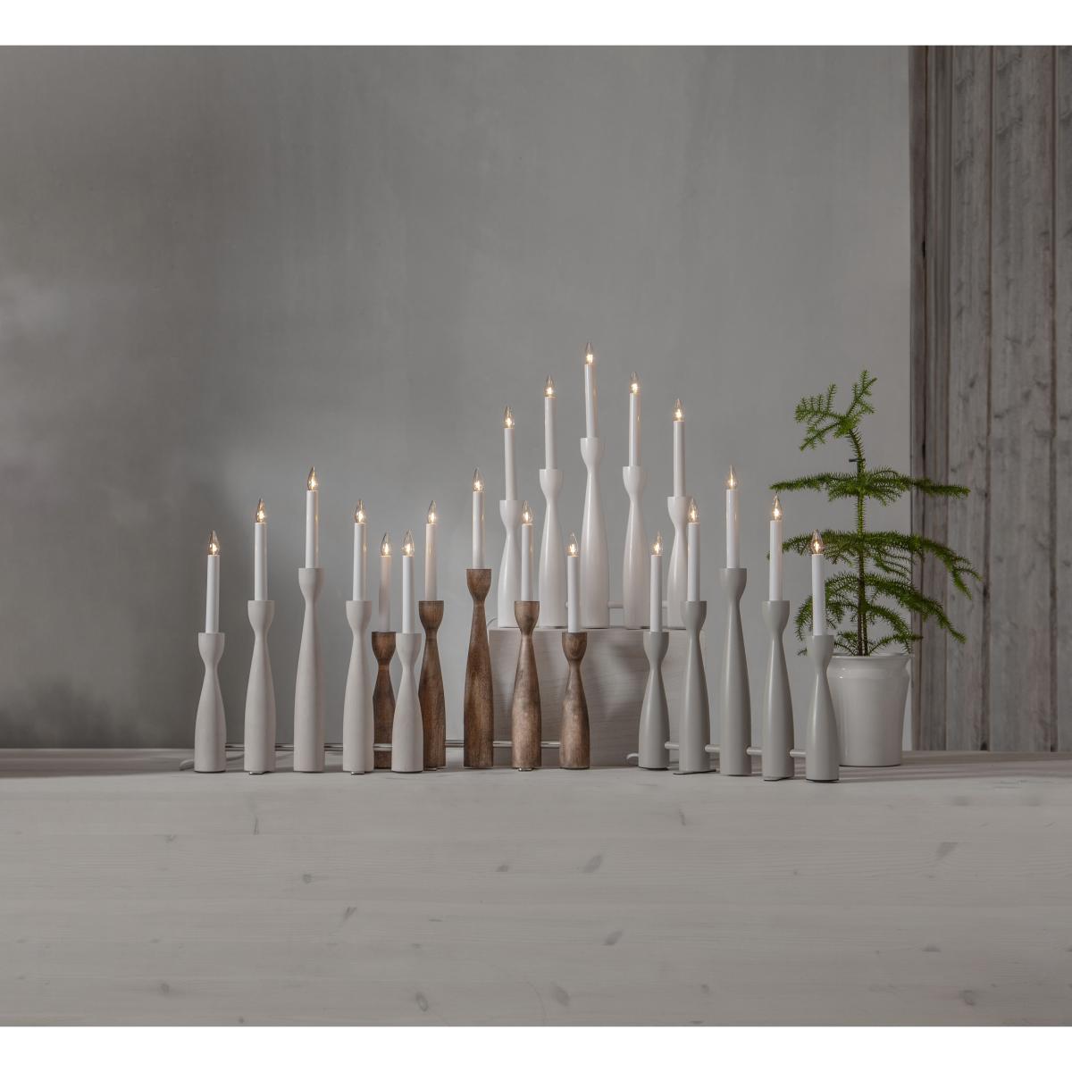 Star Trading Midja 2.0 advent candlestick White stained – image 4