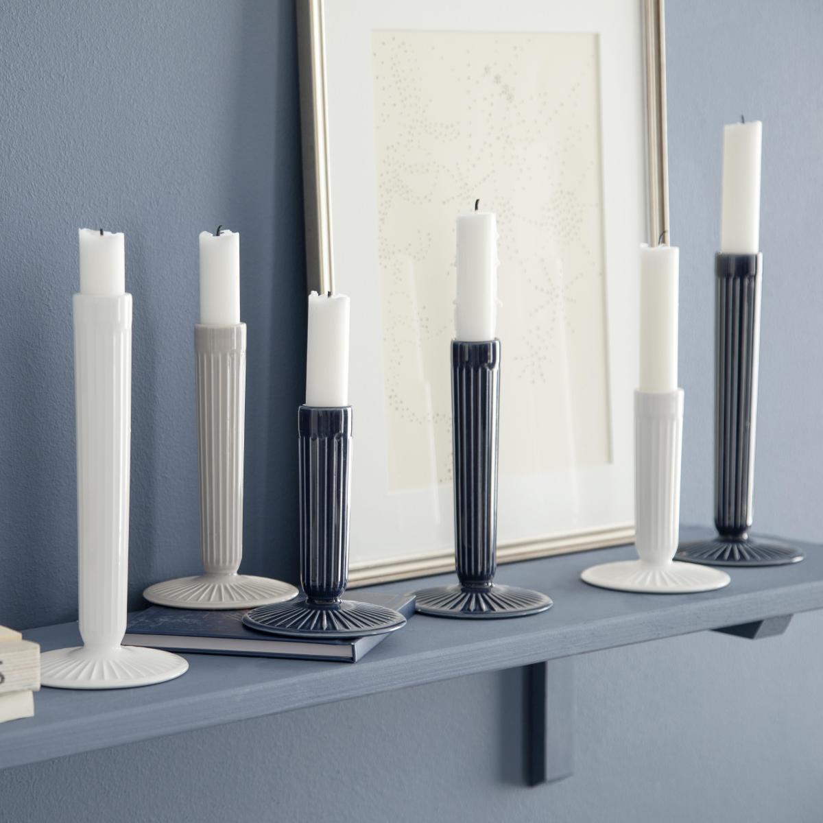Hammershøi candleholder 21 cm indigo – image 2