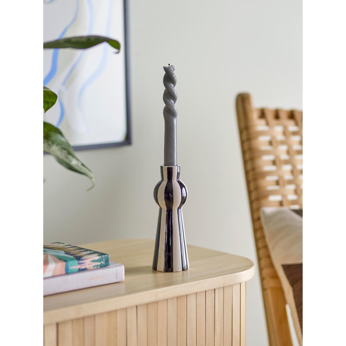 Bloomingville Eja candle sticks 17 cm Black-white – image 3