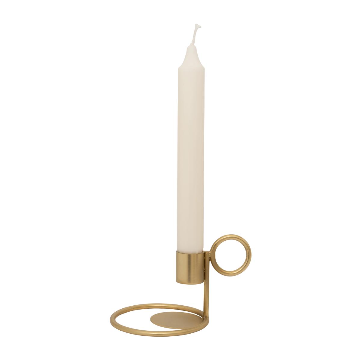Double Ring candle sticks Ø9 cm Gold – image 2
