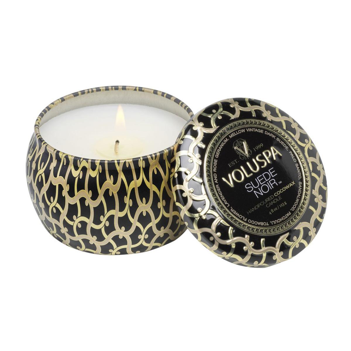 Maison Noir Mini Tin scented 25 hours Suede Noir – image 2