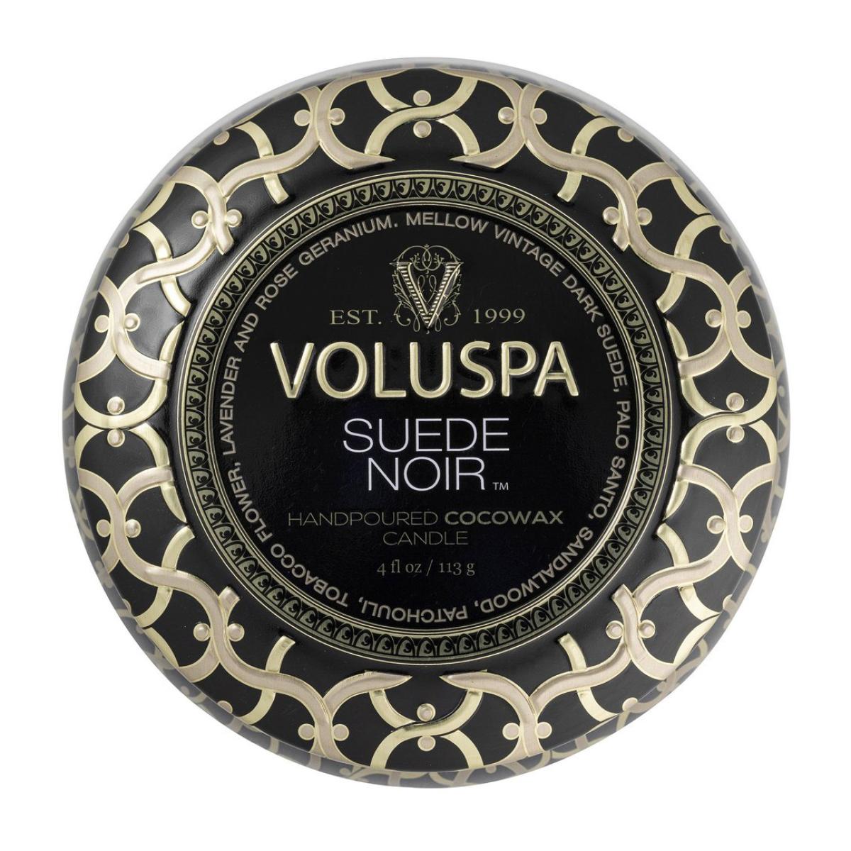 Maison Noir Mini Tin scented 25 hours Suede Noir – image 3