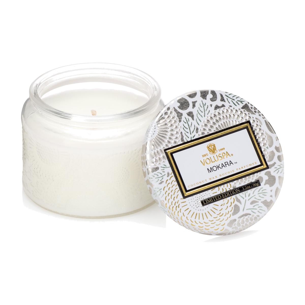 Scented candle glass jar 25 hours Mokara