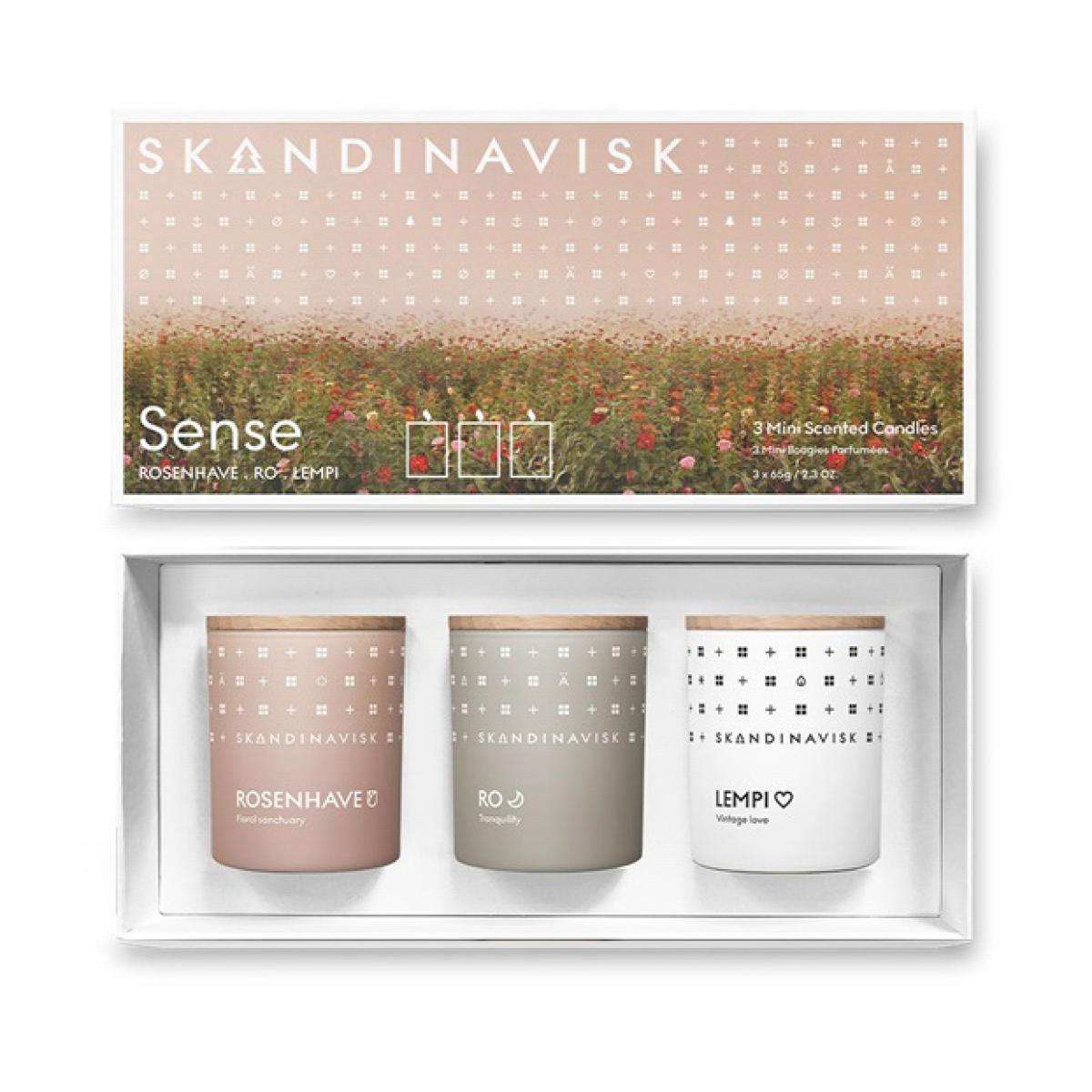 Sense scented candle gift set mini 3 pieces – image 2