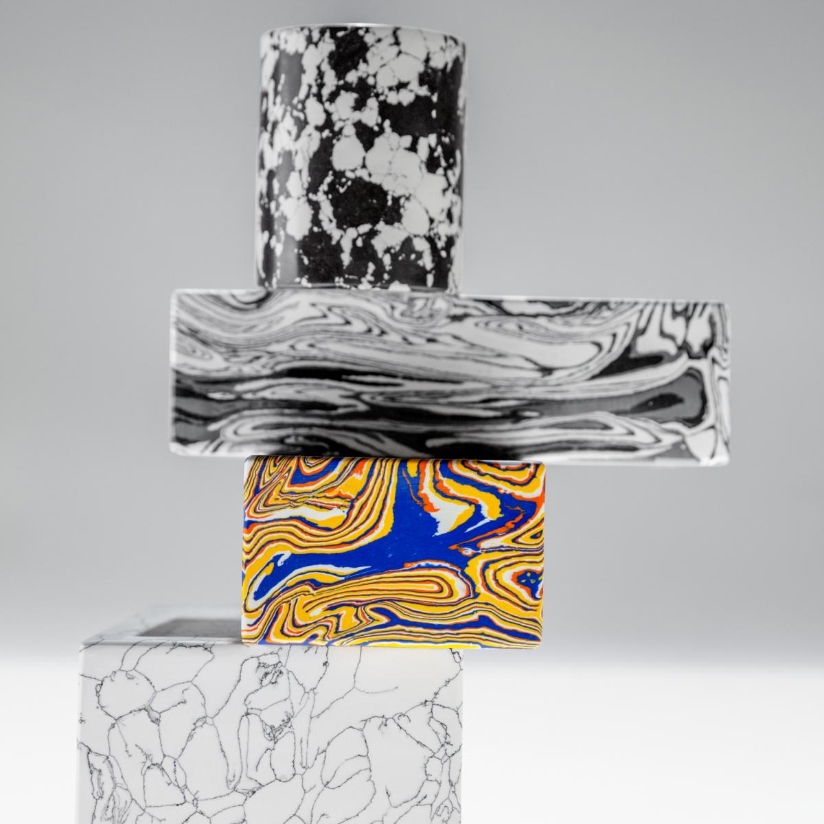 Swirl candle holder small Multi – image 4