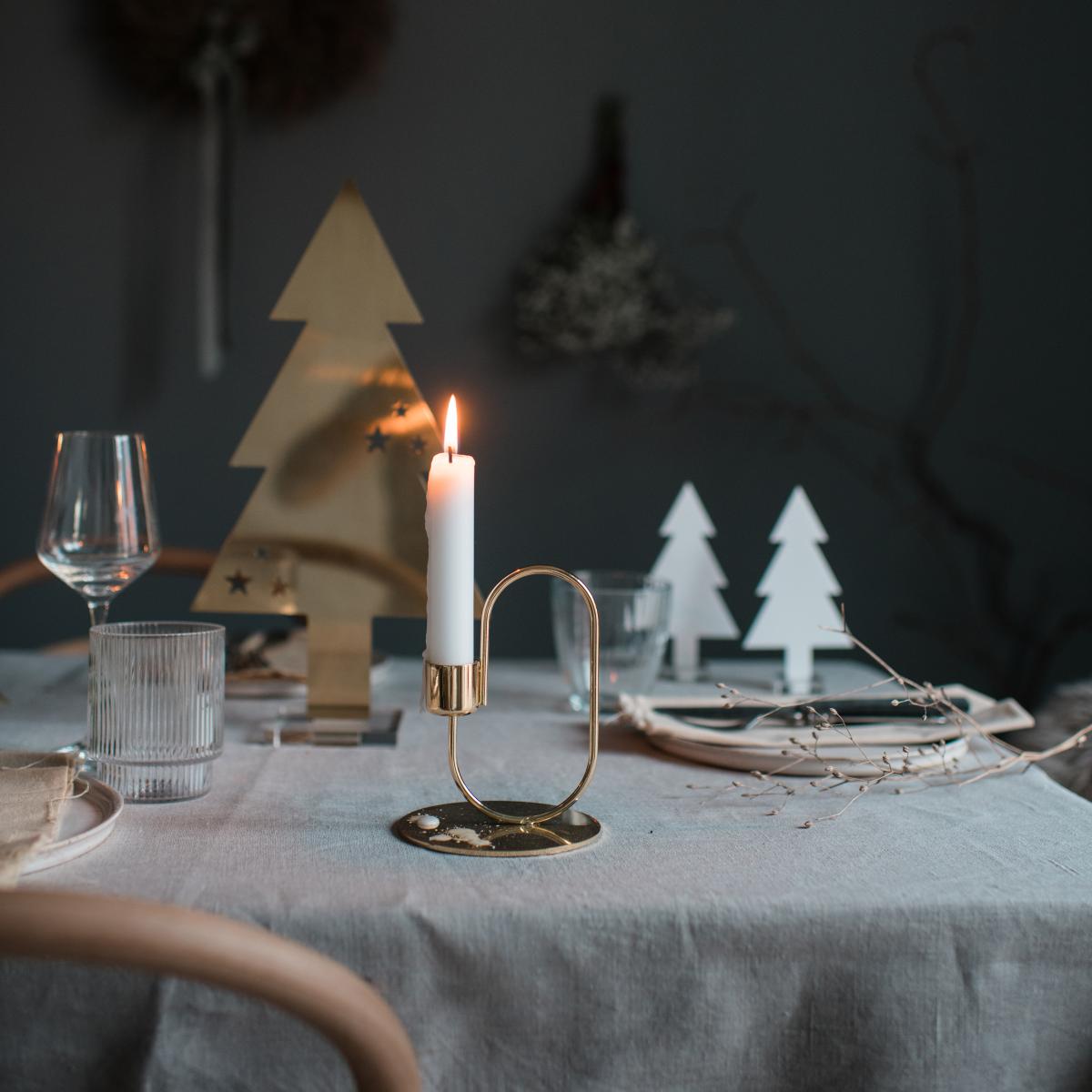 Swoop candle sticks brass – image 4