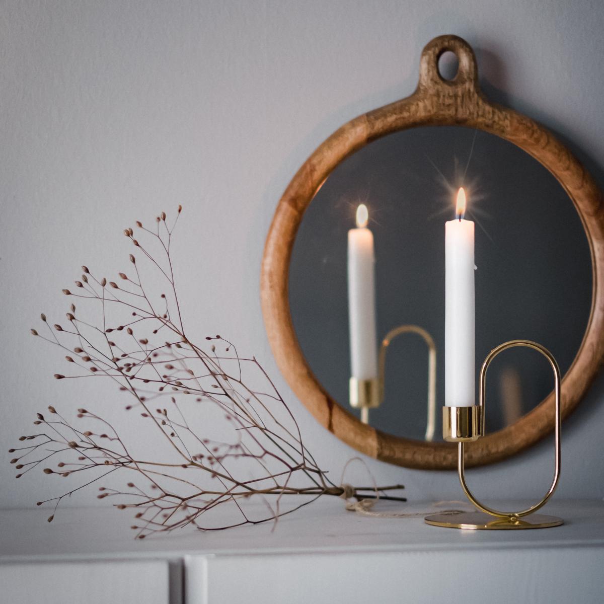 Swoop candle sticks brass – image 5