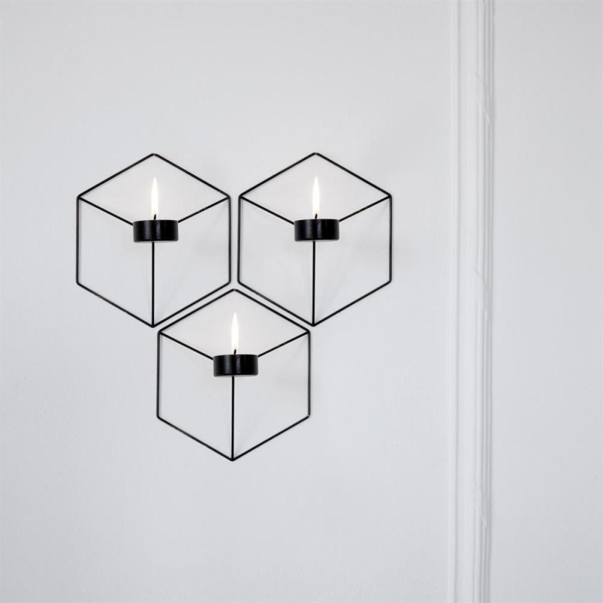 Pov wall candle 3-pack black – image 3