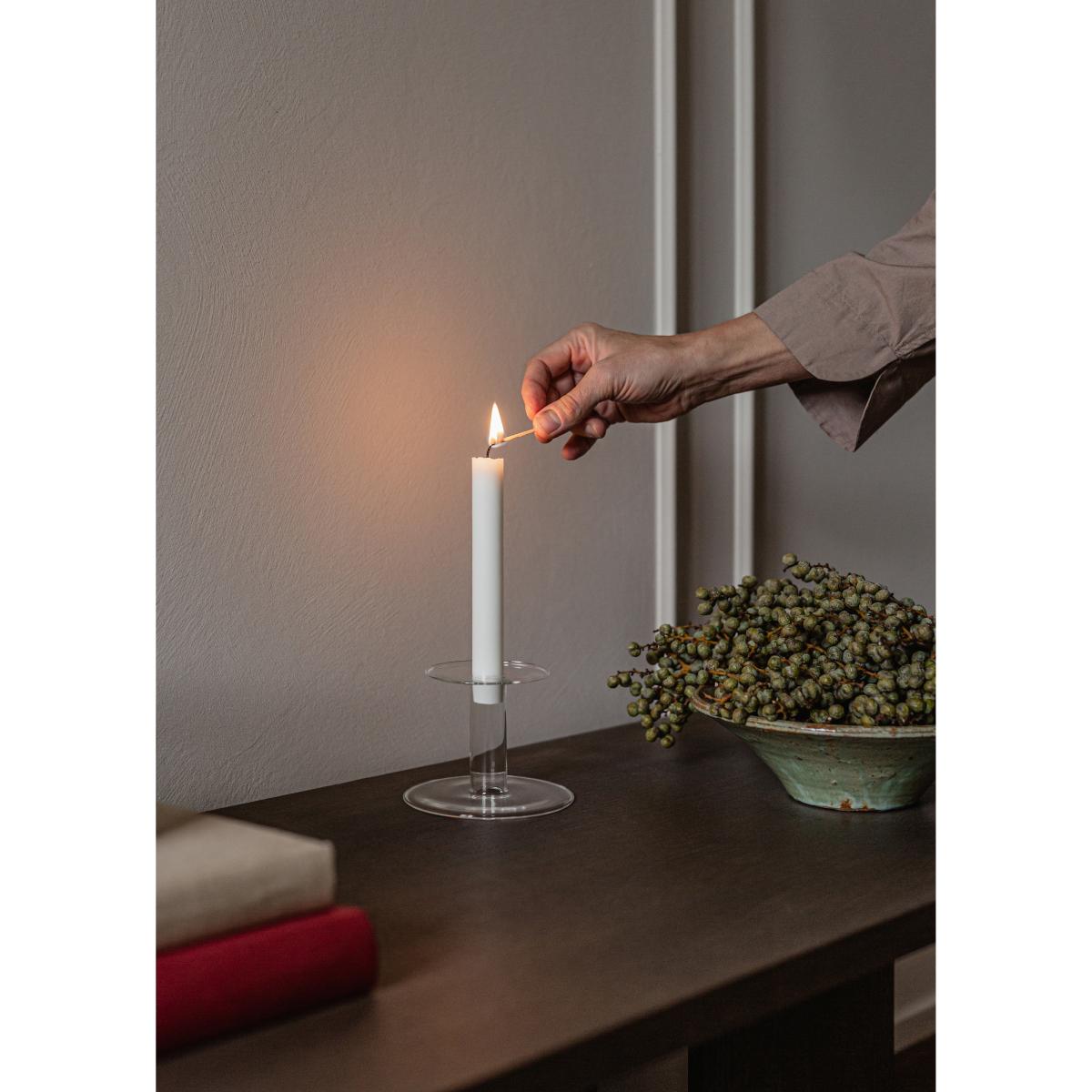 Abacus candle sticks 8.5 cm Clear – image 6
