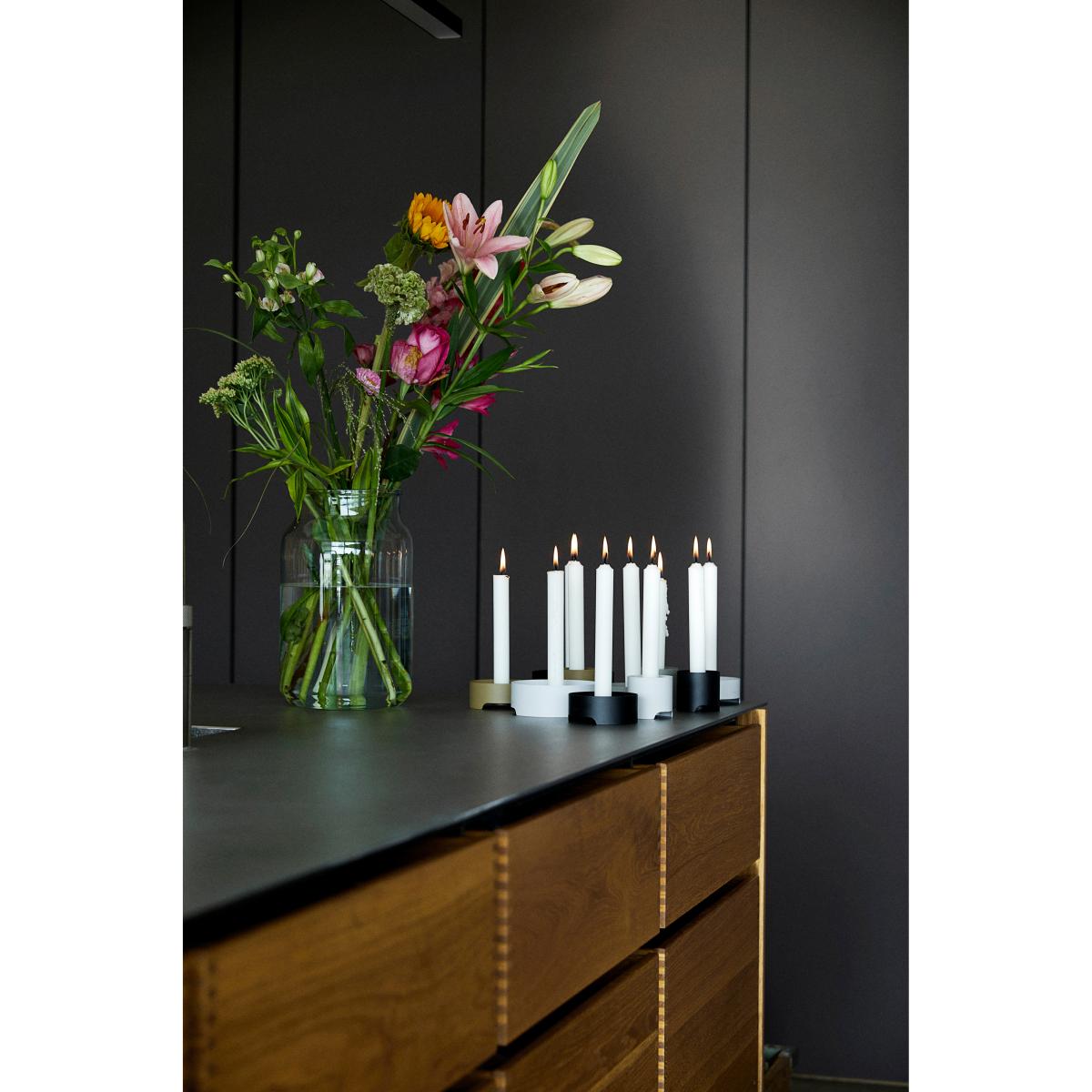 Singles candle sticks Ø9 cm Black – image 3