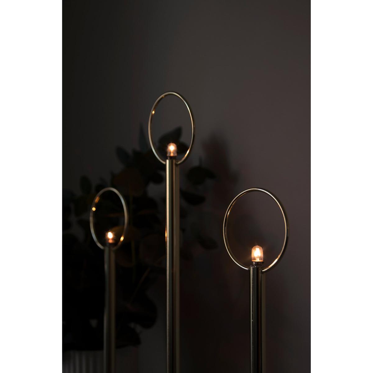 Globen Lighting Natale 3 Advent candle holder Brass – image 2