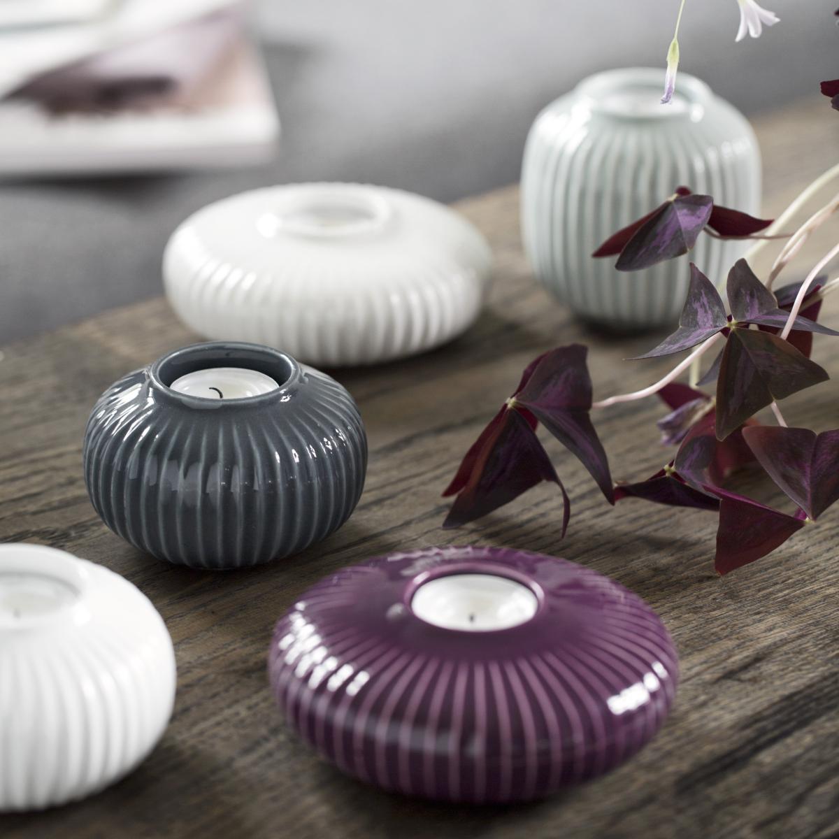 Hammershøi tea light holder small white – image 2