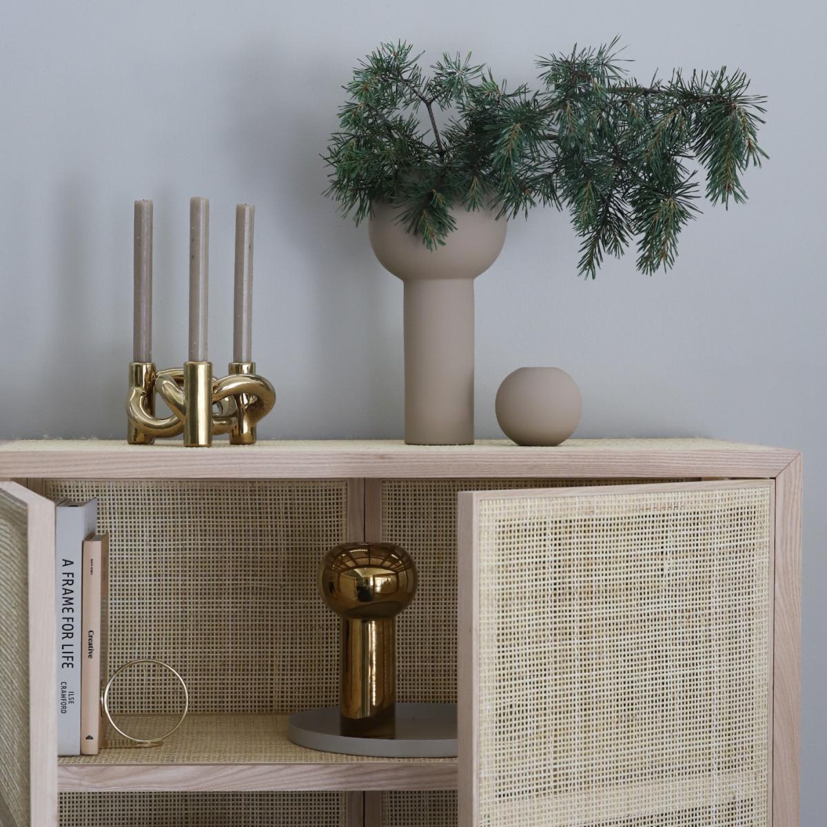 Lykke Three candle sticks gold – image 2