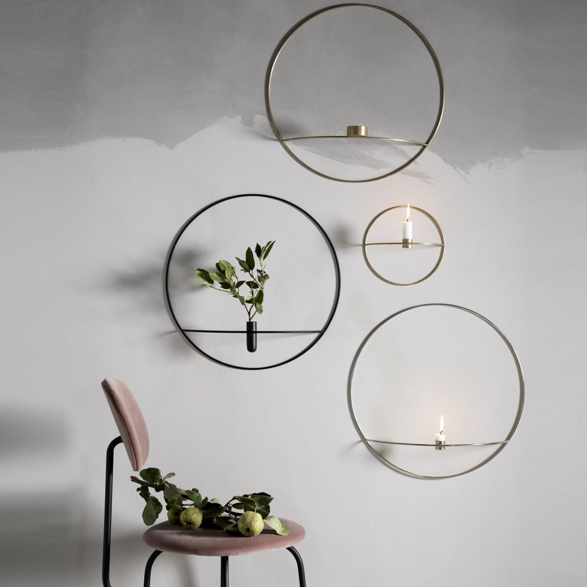 POV circle large tea light holder brass – image 3
