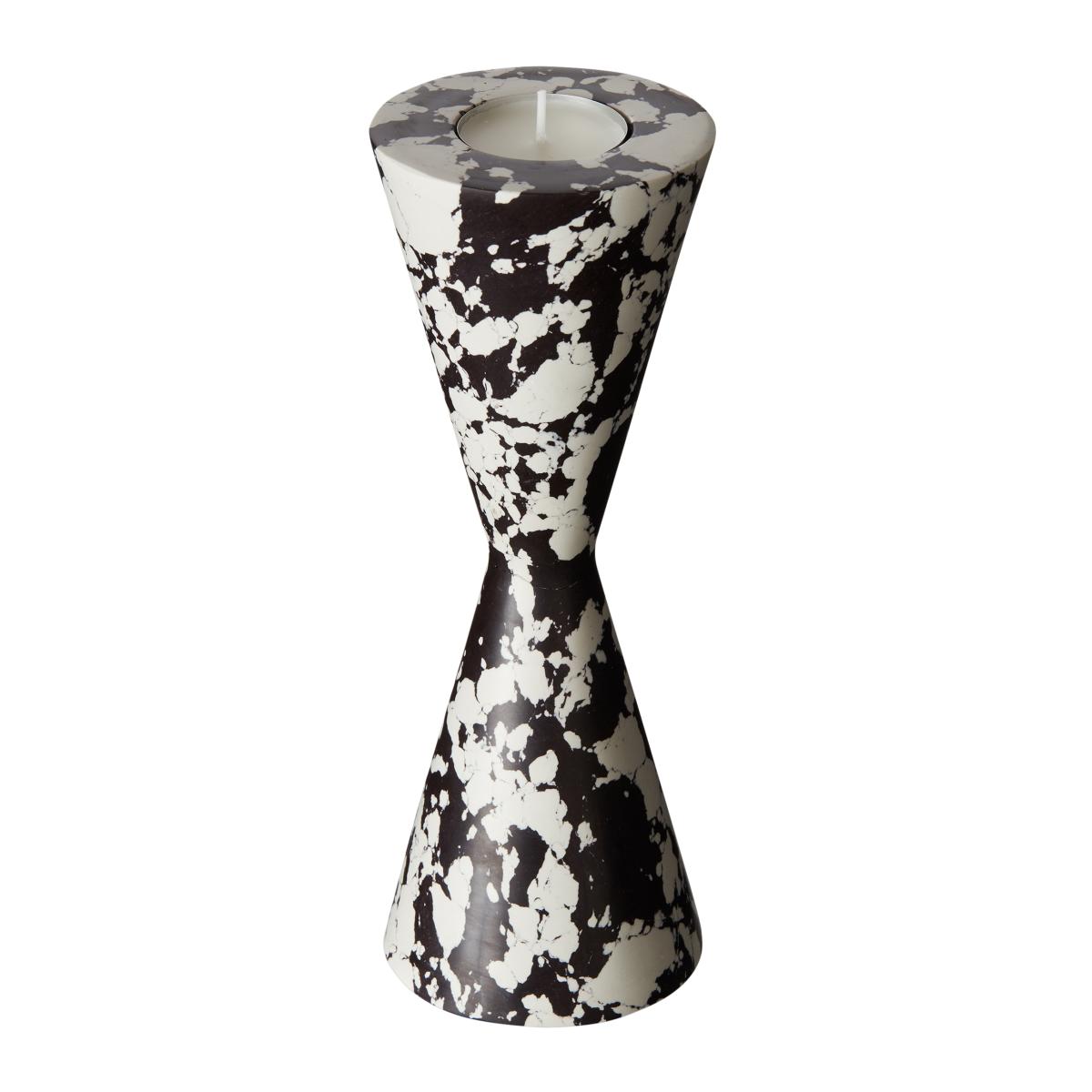 Swirl Cone candle holder Black-white – image 3