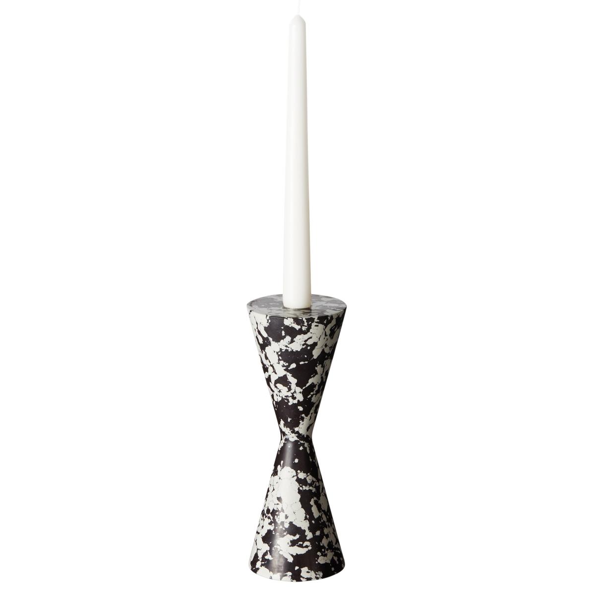 Swirl Cone candle holder Black-white – image 6