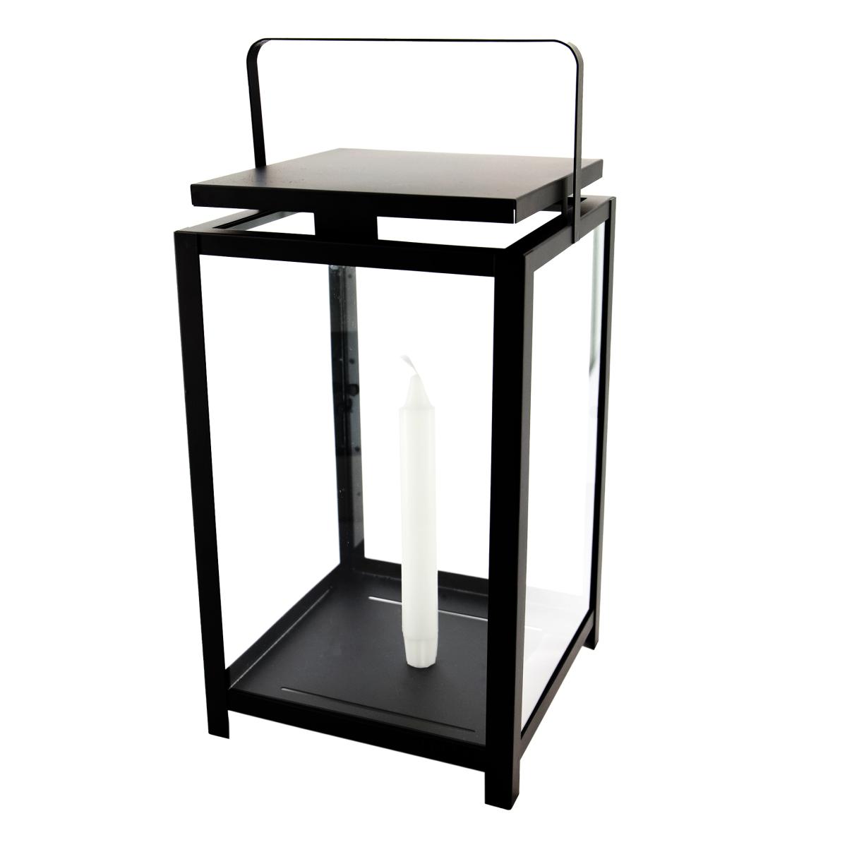 Ernst lantern for tapered candle 42 cm Black – image 2