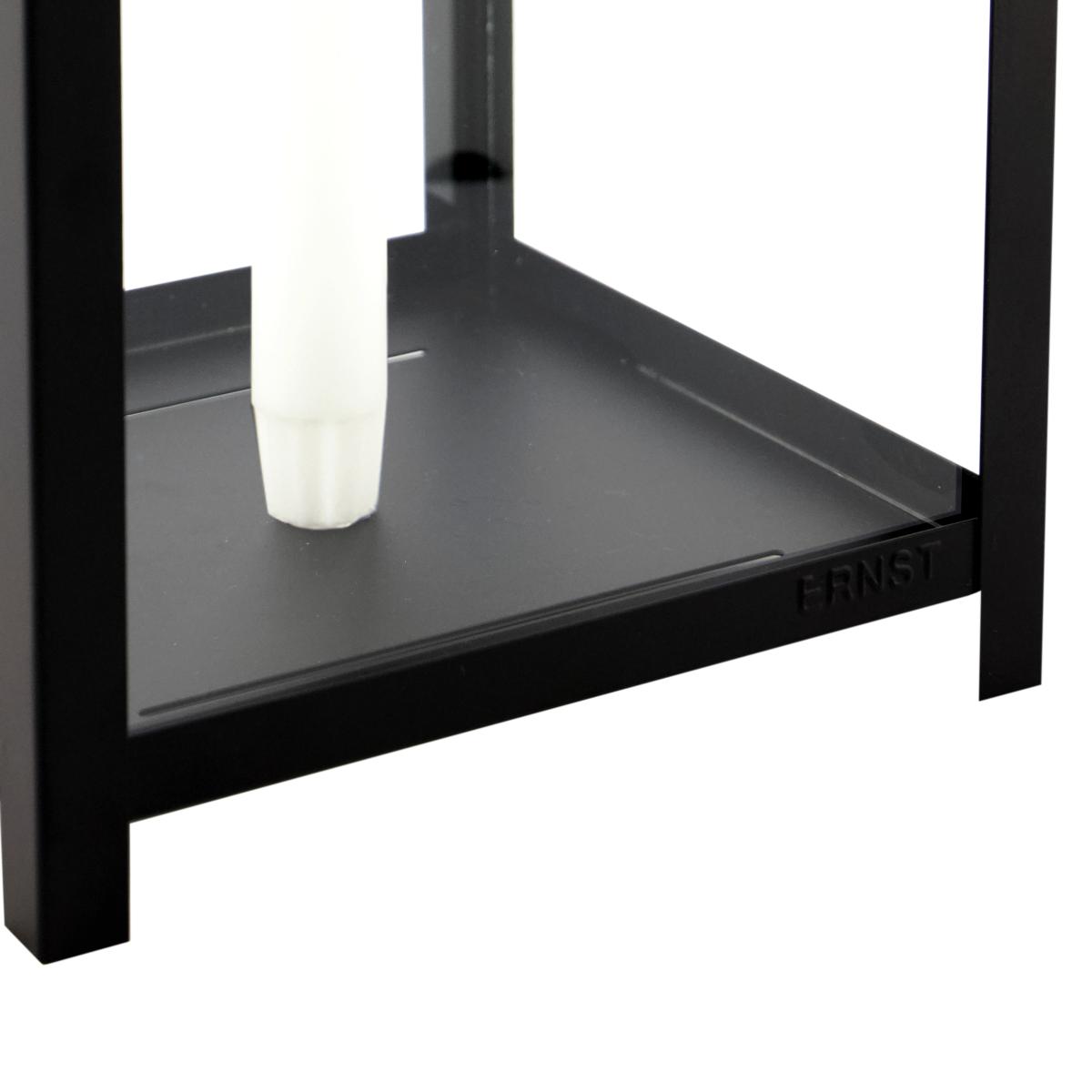 Ernst lantern for tapered candle 42 cm Black – image 3