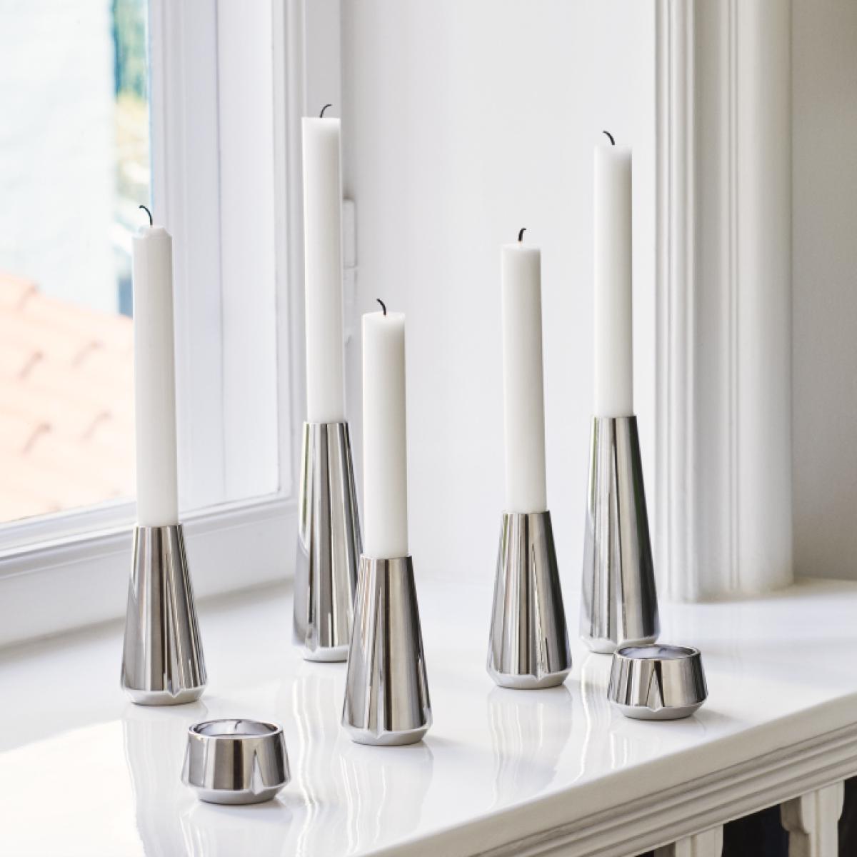 Grand Cru candle sticks 10 cm Chrome – image 3