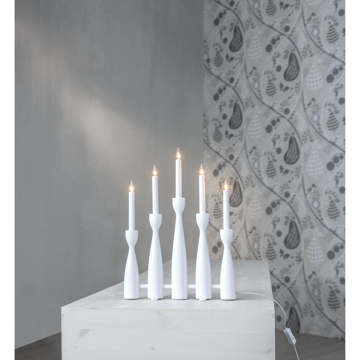 Star Trading Midja 2.0 advent candlestick White – image 2
