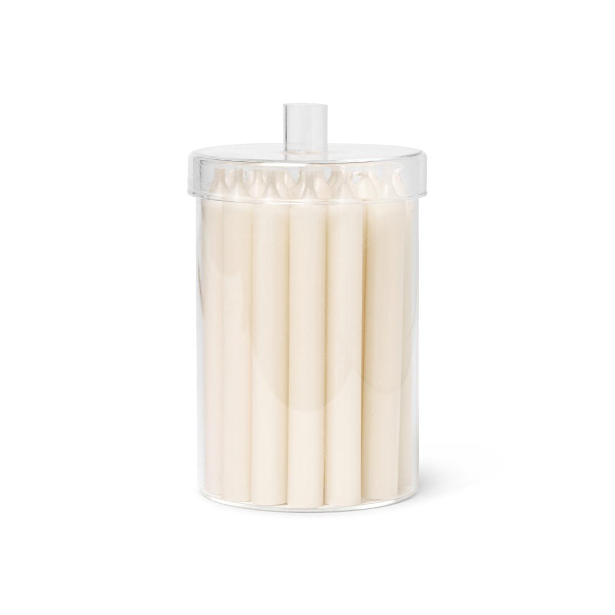 Countdown to Christmas glass jar with 24 light off white – image 2