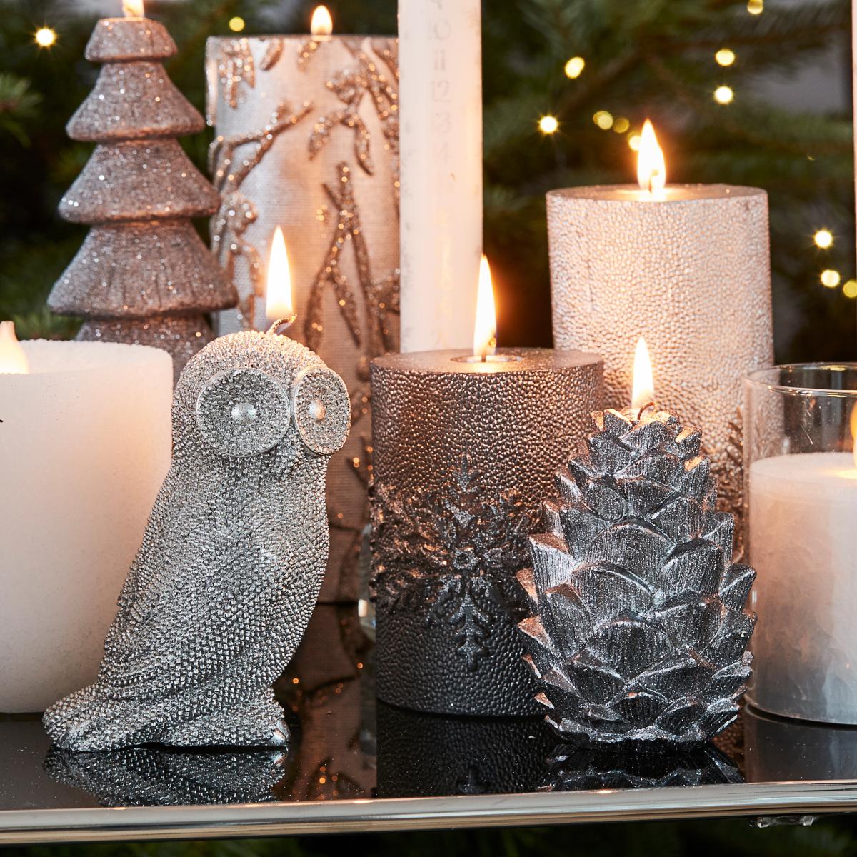 Nordic candle 10 cm light shadow – image 2