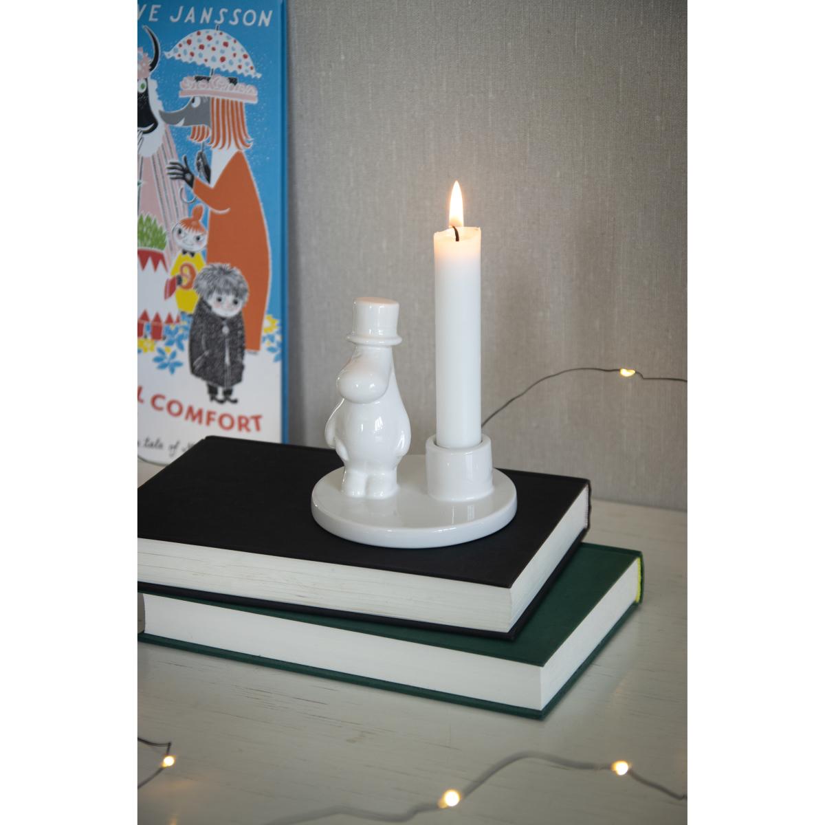 Pluto Design Moomin pappa candle sticks ceramic White – image 2