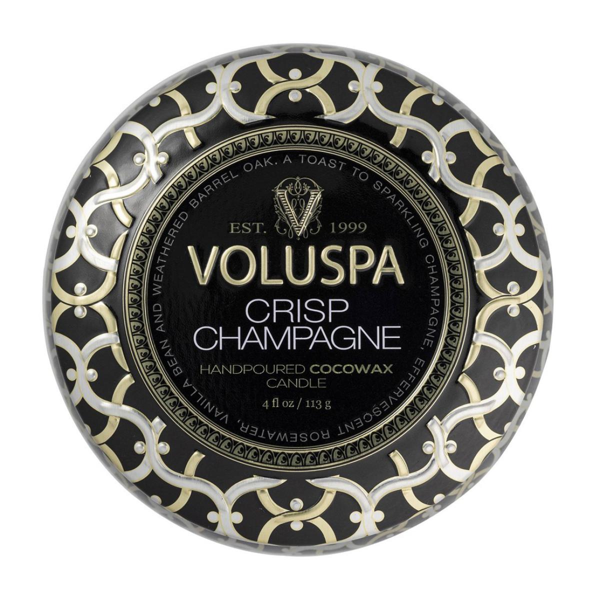 Maison Noir Mini Tin scented 25 hours Crisp Champagne – image 3