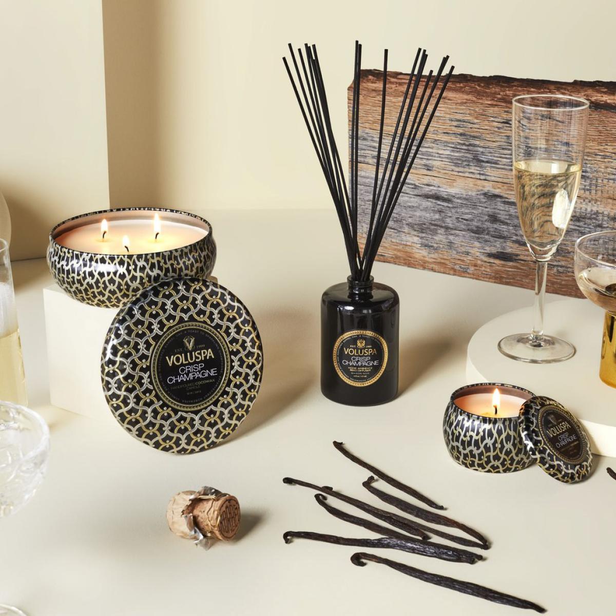 Maison Noir Mini Tin scented 25 hours Crisp Champagne – image 6