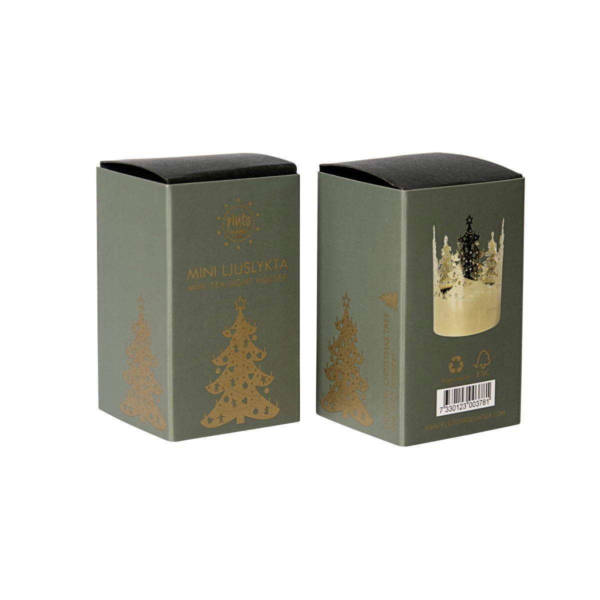 Mini lantern Ø4.5 cm Christmas tree – image 2