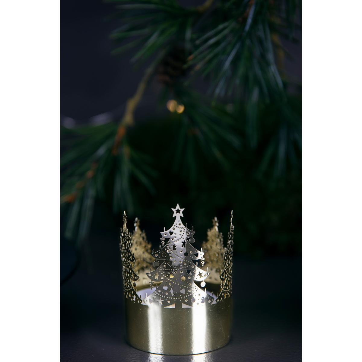 Mini lantern Ø4.5 cm Christmas tree – image 3