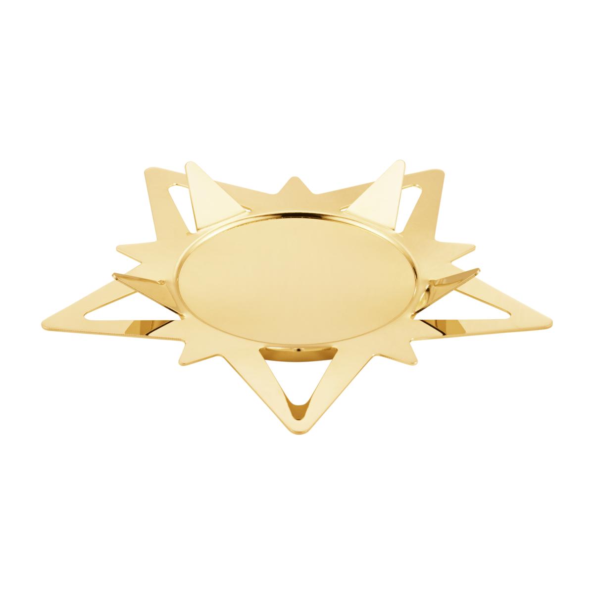Classic christmas star Block candle sticks Ø16 cm Gold – image 1