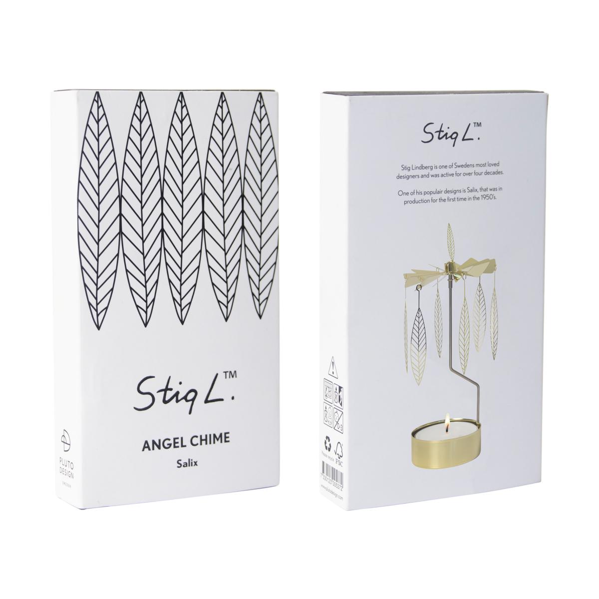 Pluto Design Stig L Salix rotary candle medium Gold – image 2